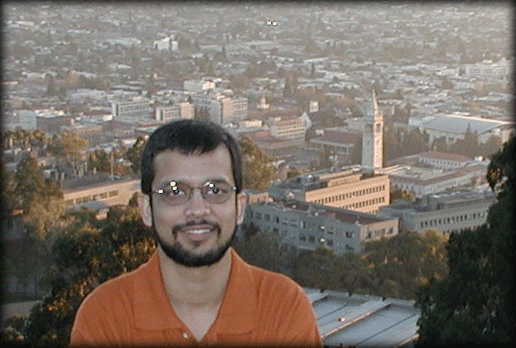 Ali with Berkeley campus in background